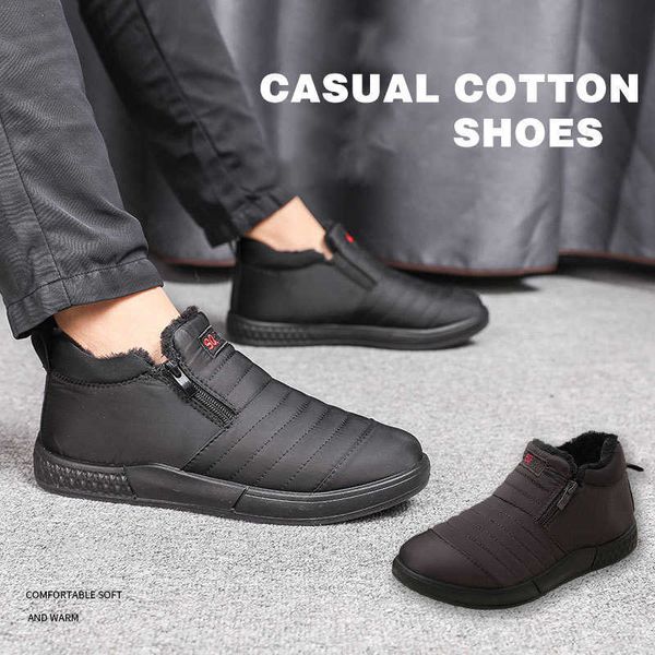 men boots lightweight winter shoes for men snow boots waterproof winter footwear plus size 47 slip on ankle winter boots 210619, Black
men boots lightweight winter shoes for men snow boots waterproof winter footwear plus size 47 slip on ankle winter boots 210619, Black