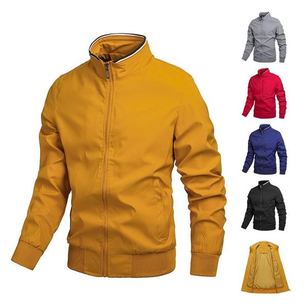 men's jackets 2021 jacket autumn stand-up collar coat fashion for men style big size thin, Black;brown
men's jackets 2021 jacket autumn stand-up collar coat fashion for men style big size thin, Black;brown