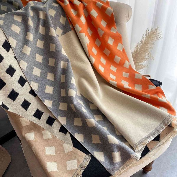 70% off design scarf imitation cashmere scarf women's korean version long air conditioning shawl double-sided two-color sweet lattice j, Blue;gray
70% off design scarf imitation cashmere scarf women's korean version long air conditioning shawl double-sided two-color sweet lattice j, Blue;gray