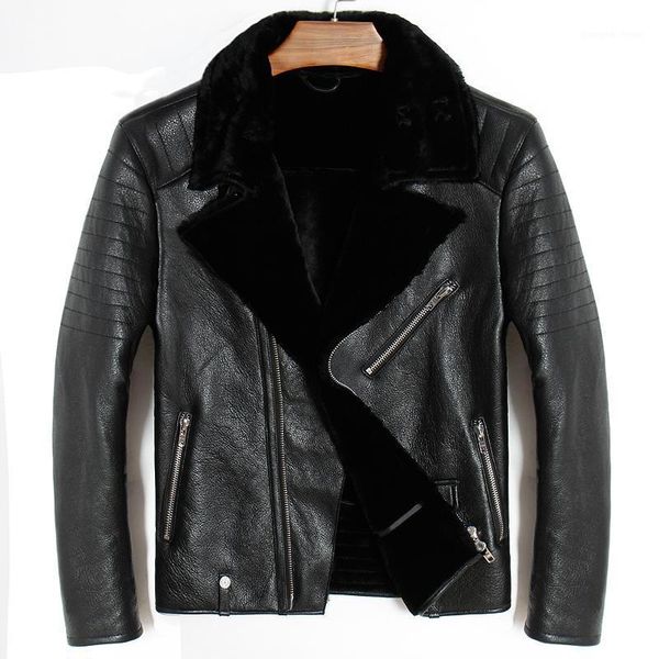 .mens plus size genuine leather jacket.motor biker sheep fur coat,winter warm 100% sheepskin jackets.soft shearling men's & faux, Black
.mens plus size genuine leather jacket.motor biker sheep fur coat,winter warm 100% sheepskin jackets.soft shearling men's & faux, Black