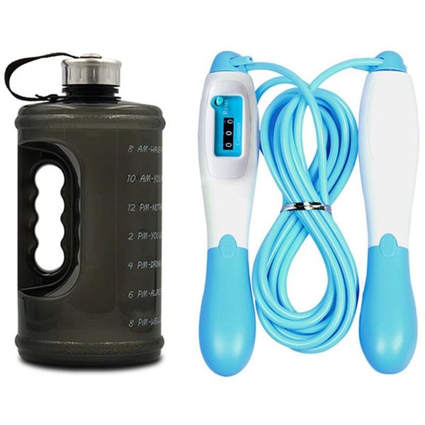 jump ropes rope with counter skipping adjustable & 2.2l sports bottle gym large kettle outdoor
jump ropes rope with counter skipping adjustable & 2.2l sports bottle gym large kettle outdoor