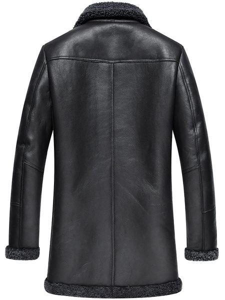 men's leather & faux natural wool fur liner coat winter jacket men genuine sheepskin luxury warm jackets 5xl veste homme my1641, Black
men's leather & faux natural wool fur liner coat winter jacket men genuine sheepskin luxury warm jackets 5xl veste homme my1641, Black