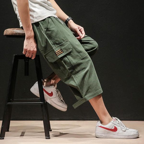 men's pants 2021 summer japanese large size original sports cropped casual mens clothing, Black
men's pants 2021 summer japanese large size original sports cropped casual mens clothing, Black