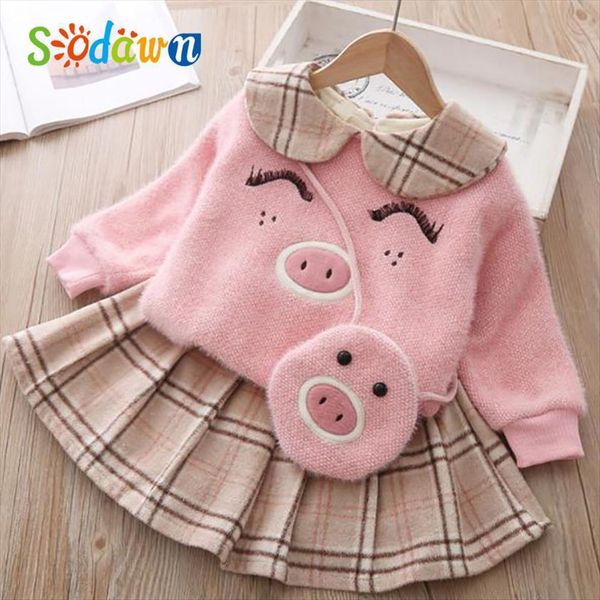 sodawn girls clothes set winter warm cartoon doll collar sweateshirt plaid skirt plush 2pcs plus velvet thicke toddler cl, White
sodawn girls clothes set winter warm cartoon doll collar sweateshirt plaid skirt plush 2pcs plus velvet thicke toddler cl, White