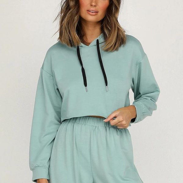 women's hoodies & sweatshirts solid color women cropped 2021 fashion casual hooded sweatshirt ladies long sleeve pullover, Black
women's hoodies & sweatshirts solid color women cropped 2021 fashion casual hooded sweatshirt ladies long sleeve pullover, Black