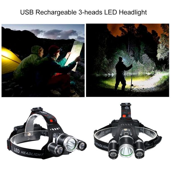 2021 new modes 4-head led water-proof usb headlamp 2400 lumen head of torch lamp fishing in the air camping ygj4
2021 new modes 4-head led water-proof usb headlamp 2400 lumen head of torch lamp fishing in the air camping ygj4