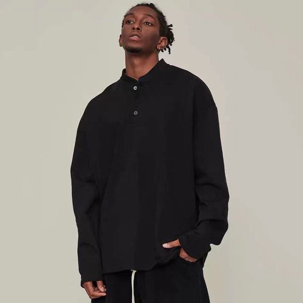 21fw fg 6th henry collar button sweatshirts fashion solid simple crewneck pullover outwear casual spring autumn men women comfort long sleev, Black
21fw fg 6th henry collar button sweatshirts fashion solid simple crewneck pullover outwear casual spring autumn men women comfort long sleev, Black