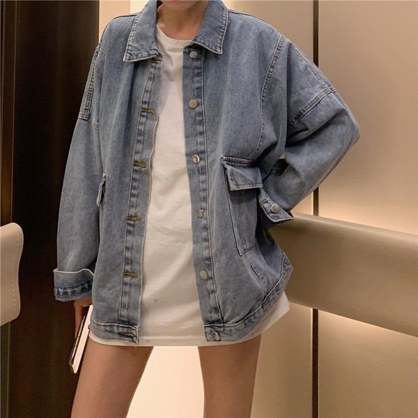 women's jackets spring and autumn loose fitting denim jacket korean version of versatile trend, Black;brown
women's jackets spring and autumn loose fitting denim jacket korean version of versatile trend, Black;brown