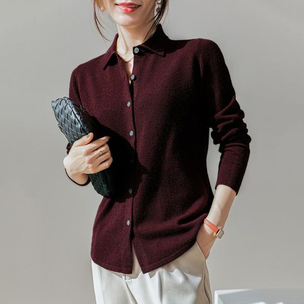 women's knits & tees cardigan 201 solid color cashmere sweater casual plus size collar knit 100% wool slim ladies shirt, White
women's knits & tees cardigan 201 solid color cashmere sweater casual plus size collar knit 100% wool slim ladies shirt, White