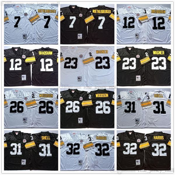 ncaa 75th vintage football 26 rod woodson jerseys stitched 7 ben roethlisberger 12 terry bradshaw 23 mike wagner 32 franco harris 31 donnie, Black;red
ncaa 75th vintage football 26 rod woodson jerseys stitched 7 ben roethlisberger 12 terry bradshaw 23 mike wagner 32 franco harris 31 donnie, Black;red