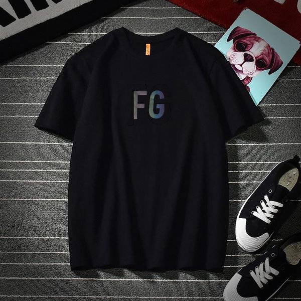 men's t-shirts spring and summer casual loose print fog t-shirt round neck reflection hip hop short sleeve for men, White;black
men's t-shirts spring and summer casual loose print fog t-shirt round neck reflection hip hop short sleeve for men, White;black