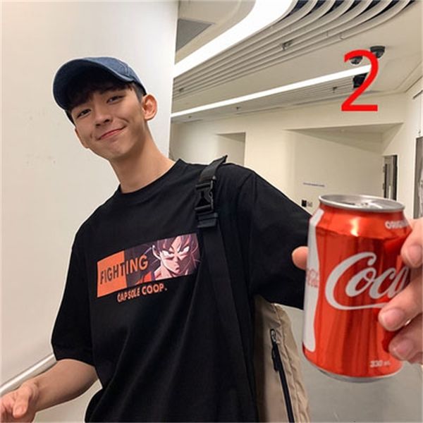 new 2021 personality classic fashion wild tide men's simple short-sleeved t-shirt zhci, White;black
new 2021 personality classic fashion wild tide men's simple short-sleeved t-shirt zhci, White;black