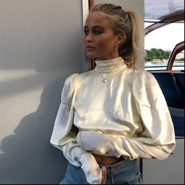 blouses women satin fashion solid turtleneck harajuku blusas shirt hollow in the middle elegant office lady lantern sleeve, White
blouses women satin fashion solid turtleneck harajuku blusas shirt hollow in the middle elegant office lady lantern sleeve, White