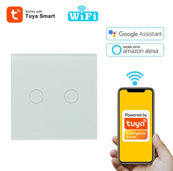 smart home control tuya wifi light switch 2gang life automation wall touch glass switches with neutral wire google alexa voice
smart home control tuya wifi light switch 2gang life automation wall touch glass switches with neutral wire google alexa voice