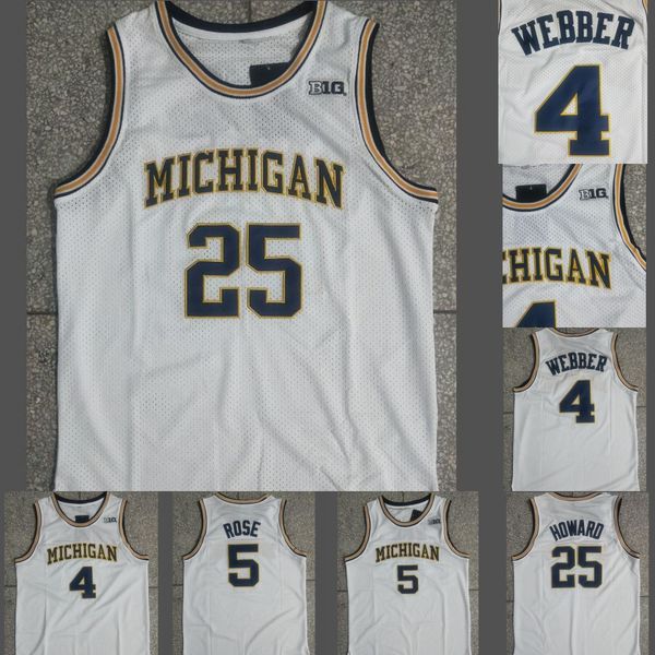 ncaa university of michigan white jersey 25 howard 5 rose 4 webber high school number all stitched mans, Black
ncaa university of michigan white jersey 25 howard 5 rose 4 webber high school number all stitched mans, Black