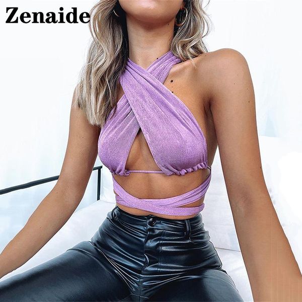 women's tanks & camis zenaide 2021 summer halter neck bandage tank backless sleeveless off shoulder purple women crop corset c, White
women's tanks & camis zenaide 2021 summer halter neck bandage tank backless sleeveless off shoulder purple women crop corset c, White