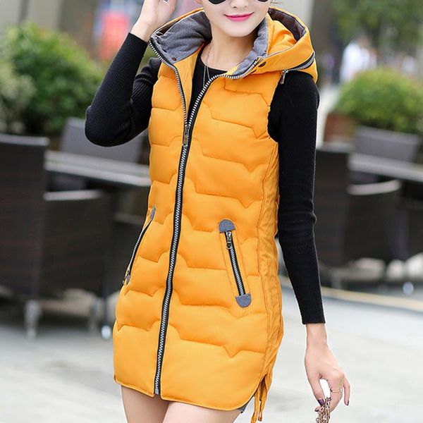 women's vests 2021 autumn winter cotton vest women ladies casual waistcoat female sleeveless long jacket slim fit warm puffer coat, Black;white
women's vests 2021 autumn winter cotton vest women ladies casual waistcoat female sleeveless long jacket slim fit warm puffer coat, Black;white
