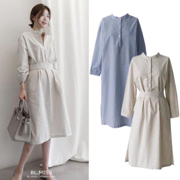 casual dresses spring autumn sweet preppy style belt slim waist long sleeves split stand collar shirt dress women, Black;gray
casual dresses spring autumn sweet preppy style belt slim waist long sleeves split stand collar shirt dress women, Black;gray