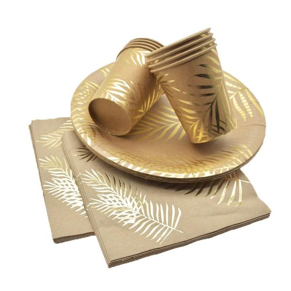 disposable dinnerware gold foil tropical palm leaf paper plates tableware wedding decoration birthday baby shower decorations for kids
disposable dinnerware gold foil tropical palm leaf paper plates tableware wedding decoration birthday baby shower decorations for kids
