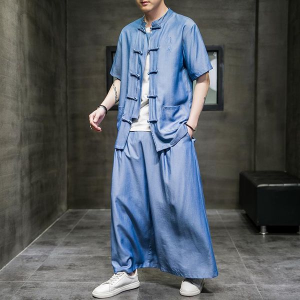 men's tracksuits -5xl plus size men 2 pcs set short sleeve mandarin collar shirts + ankle length wide leg pants chinese style xxxxxl, Gray
men's tracksuits -5xl plus size men 2 pcs set short sleeve mandarin collar shirts + ankle length wide leg pants chinese style xxxxxl, Gray