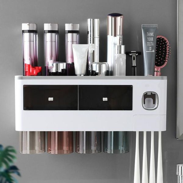 bath accessory set bathroom accessories wall mounted toothbrush holder with cups automatic toothpaste squeezer for organizer storage rack
bath accessory set bathroom accessories wall mounted toothbrush holder with cups automatic toothpaste squeezer for organizer storage rack