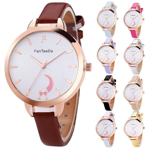 wristwatches fanteeda coffee beige concise big round dial slim faux leather analog quartz watch fd058 couple men women relógio de casal, Slivery;brown
wristwatches fanteeda coffee beige concise big round dial slim faux leather analog quartz watch fd058 couple men women relógio de casal, Slivery;brown