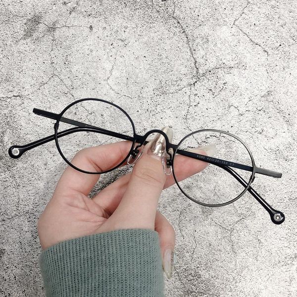 fashion sunglasses frames titanium round glasses frame women men vintage gold eyeglasses optical myopia prescription spectacle clear eyewear, Black
fashion sunglasses frames titanium round glasses frame women men vintage gold eyeglasses optical myopia prescription spectacle clear eyewear, Black