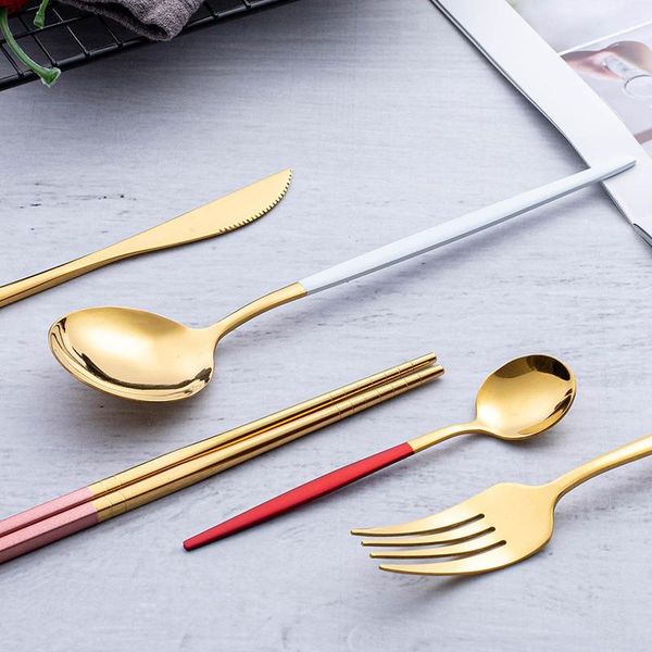 flatware sets korean style kitchen stainless steel tableware knife fork spoon dishwasher safe dinner cutlery restaurant
flatware sets korean style kitchen stainless steel tableware knife fork spoon dishwasher safe dinner cutlery restaurant