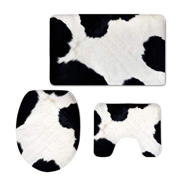 bath accessory set cow skin prints 3 piece bathroom accessorries mat set, contour mat+lid toilet cover+bath rug soft comfort flannel 2021
bath accessory set cow skin prints 3 piece bathroom accessorries mat set, contour mat+lid toilet cover+bath rug soft comfort flannel 2021