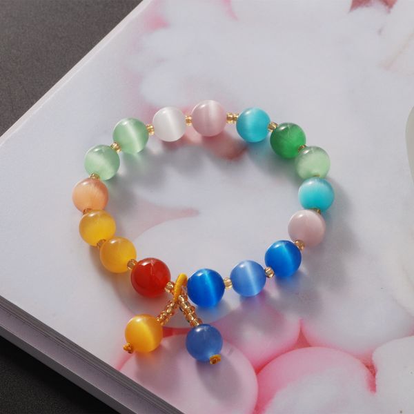ethnic crystal bracelet female strands opal beaded travel booth handstrings small gift accessories, Black
ethnic crystal bracelet female strands opal beaded travel booth handstrings small gift accessories, Black