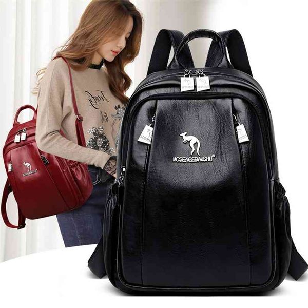 fashion double zipper women backpacks luxury brand school backpack tor teenager girls soft leather ladies travel bookbag mochila 210924
fashion double zipper women backpacks luxury brand school backpack tor teenager girls soft leather ladies travel bookbag mochila 210924