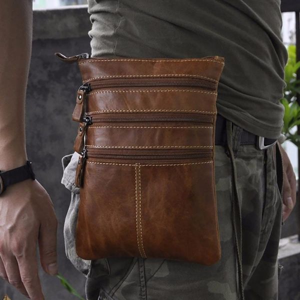 waist bags oil wax cowhide men hip belt pack purse cell phone camera retro fanny small genuine leather messenger shoulder bag
waist bags oil wax cowhide men hip belt pack purse cell phone camera retro fanny small genuine leather messenger shoulder bag
