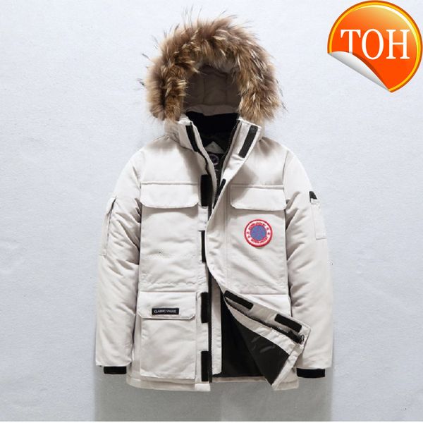 jacket men's white duck down can be customized label winter zipper hooded fur collar windproof and warm thick parka coat, Black
jacket men's white duck down can be customized label winter zipper hooded fur collar windproof and warm thick parka coat, Black