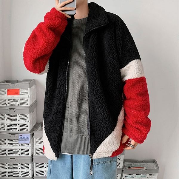 2021 new winter thick lamb fur jacket men's warmth fashion retro hit color casual men short coat mens clothes m-2xl v64n, Black
2021 new winter thick lamb fur jacket men's warmth fashion retro hit color casual men short coat mens clothes m-2xl v64n, Black