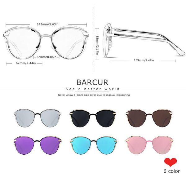 glassess luxury ladies polarized women barcur lunette round de sunglasses sun femme1 soleil oojqg, White;black
glassess luxury ladies polarized women barcur lunette round de sunglasses sun femme1 soleil oojqg, White;black