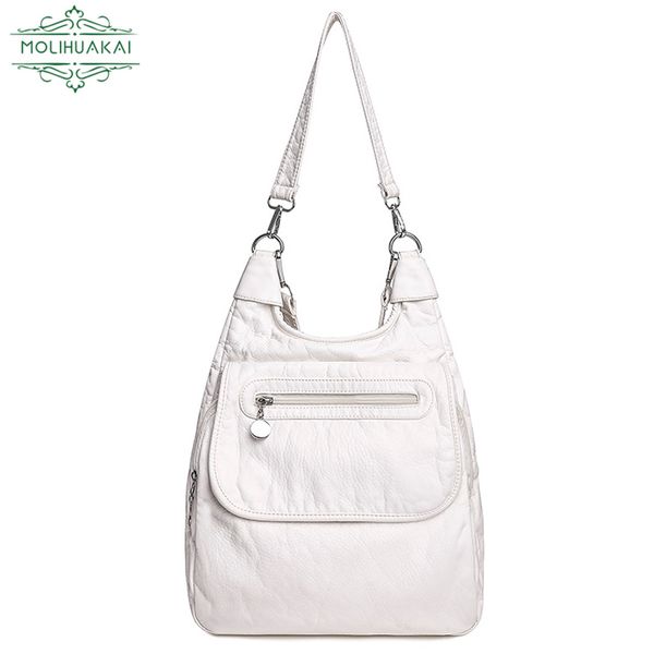 white backpacks fashion soft washed pu leather shoulder bags anti-thief backpack large capacity school bag for teenager girls
white backpacks fashion soft washed pu leather shoulder bags anti-thief backpack large capacity school bag for teenager girls