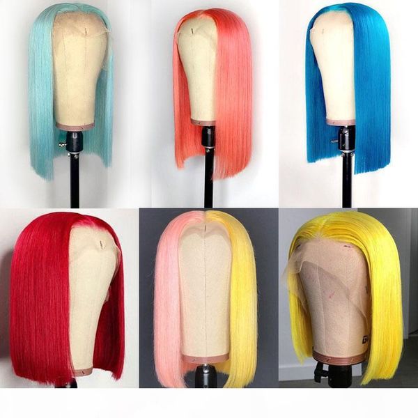 180% bob straight lace front wigs transparent lace frontal wigs green pink blue red t part brazilian front human hair, Black;brown
180% bob straight lace front wigs transparent lace frontal wigs green pink blue red t part brazilian front human hair, Black;brown