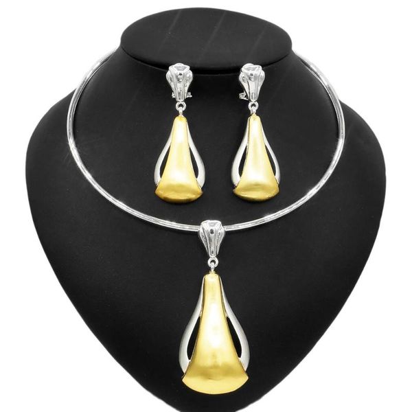 earrings & necklace yulaili latest design little golden cup earring jewelry set shiny cubic zircon woman party for dubai bridal, Silver
earrings & necklace yulaili latest design little golden cup earring jewelry set shiny cubic zircon woman party for dubai bridal, Silver