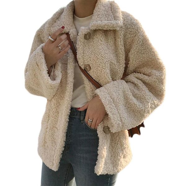 women's jackets women fuzzy faux wool lapel jacket long sleeve button down oversized loose coat d08e, Black;brown
women's jackets women fuzzy faux wool lapel jacket long sleeve button down oversized loose coat d08e, Black;brown