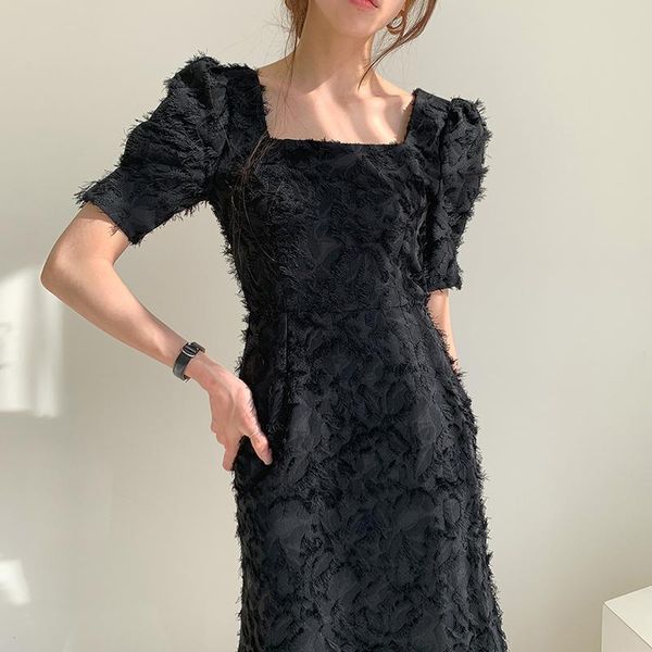 party dresses south korea chic dress light ripe wind square collar woman backless tassel waist closed slim bubble sleeve part, White;black
party dresses south korea chic dress light ripe wind square collar woman backless tassel waist closed slim bubble sleeve part, White;black
