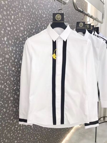 2021 new algodo com listras preto e branco contrastando estampado fino estilo listrado camisa de mangas compridas | 219109575 htyz, White;black
2021 new algodo com listras preto e branco contrastando estampado fino estilo listrado camisa de mangas compridas | 219109575 htyz, White;black