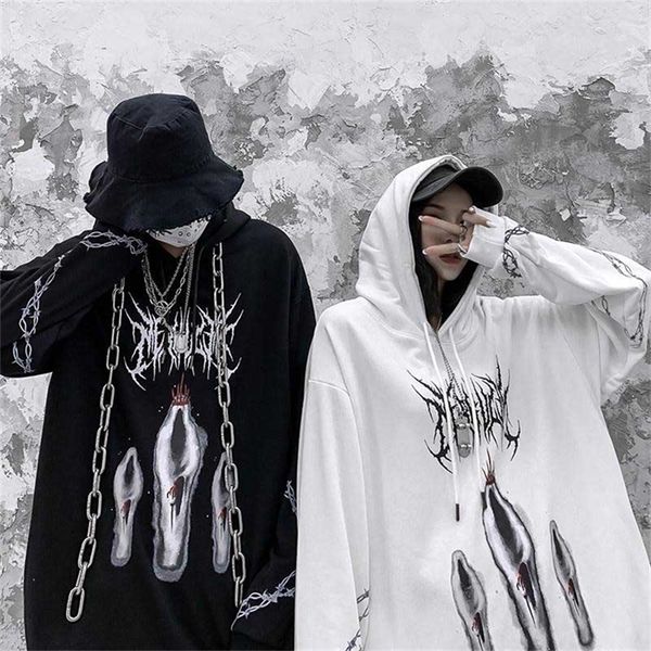 men women hip hop hoodie sweatshirt three ghost print harajuku streetwear hooded pullover cotton autumn hoodie hiphop oversize 201208, Black
men women hip hop hoodie sweatshirt three ghost print harajuku streetwear hooded pullover cotton autumn hoodie hiphop oversize 201208, Black