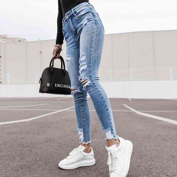 fashion casual high waist women jeans slim denim trousers summer elegant ripped hole pencil long pants solid xxl streetwear, Blue
fashion casual high waist women jeans slim denim trousers summer elegant ripped hole pencil long pants solid xxl streetwear, Blue
