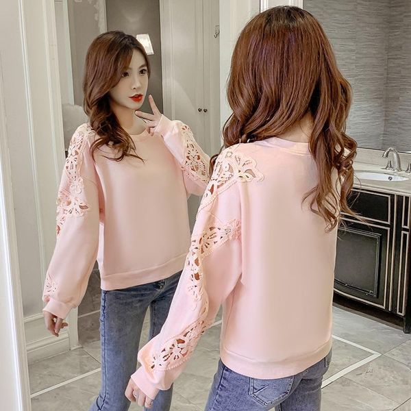 women's hoodies & sweatshirts hollow out casual style loose women spring autumn hipster fashion brand pink korean plus size sweatshirt, Black
women's hoodies & sweatshirts hollow out casual style loose women spring autumn hipster fashion brand pink korean plus size sweatshirt, Black