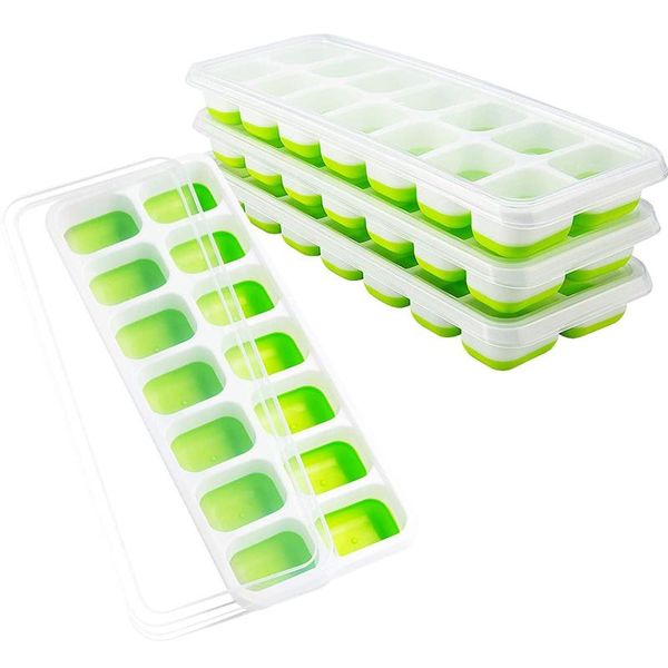 new products ice trays 4pack easy-release silicone flexible spill-resist removable lid household items small items
new products ice trays 4pack easy-release silicone flexible spill-resist removable lid household items small items