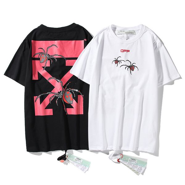 the new off fashion brand ow red arrow spider print sleeve t-shirt european loose size men's and women's short sleeves, White;black
the new off fashion brand ow red arrow spider print sleeve t-shirt european loose size men's and women's short sleeves, White;black