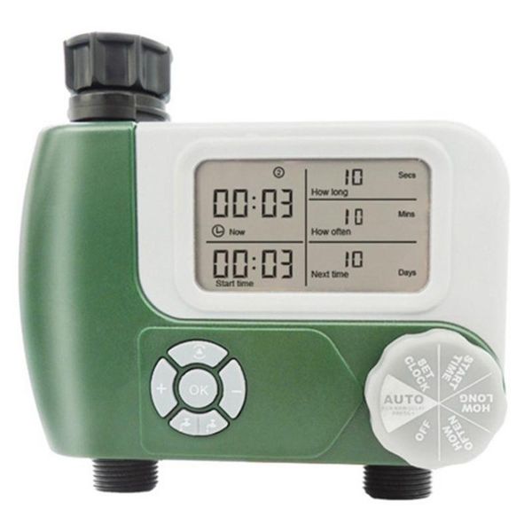 digital hose faucet timer automatic watering sprinkler system programmable irrigation controller with 2 outlet
digital hose faucet timer automatic watering sprinkler system programmable irrigation controller with 2 outlet