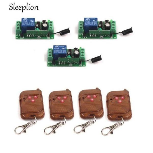 smart home control sleeplion 12v 10a wireless 315/433mhz remote switch tele 4 transmitter with 3 receiver
smart home control sleeplion 12v 10a wireless 315/433mhz remote switch tele 4 transmitter with 3 receiver