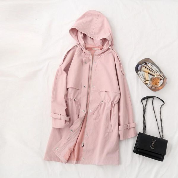 women's trench coats spring autumn coat women temperament adjustable waist hooded solid windbreaker 2021 fashion female casual loose ch, Tan;black
women's trench coats spring autumn coat women temperament adjustable waist hooded solid windbreaker 2021 fashion female casual loose ch, Tan;black