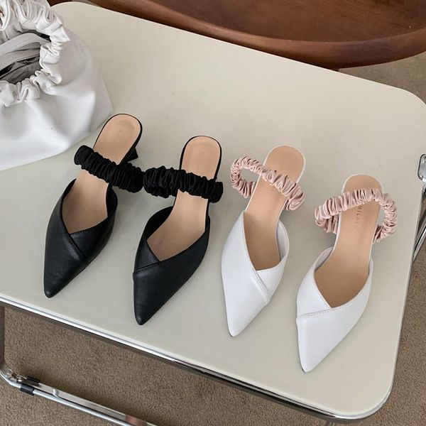 slippers fashion women pointed toe slip on thick mid heels black/white casual party pumps summer slides sandals
slippers fashion women pointed toe slip on thick mid heels black/white casual party pumps summer slides sandals